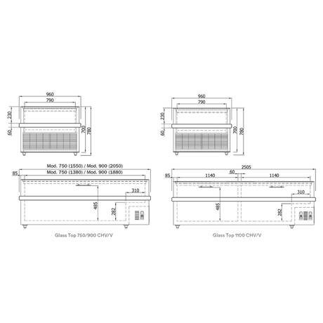 Congelador industrial, Eurofred 750 CHV/V